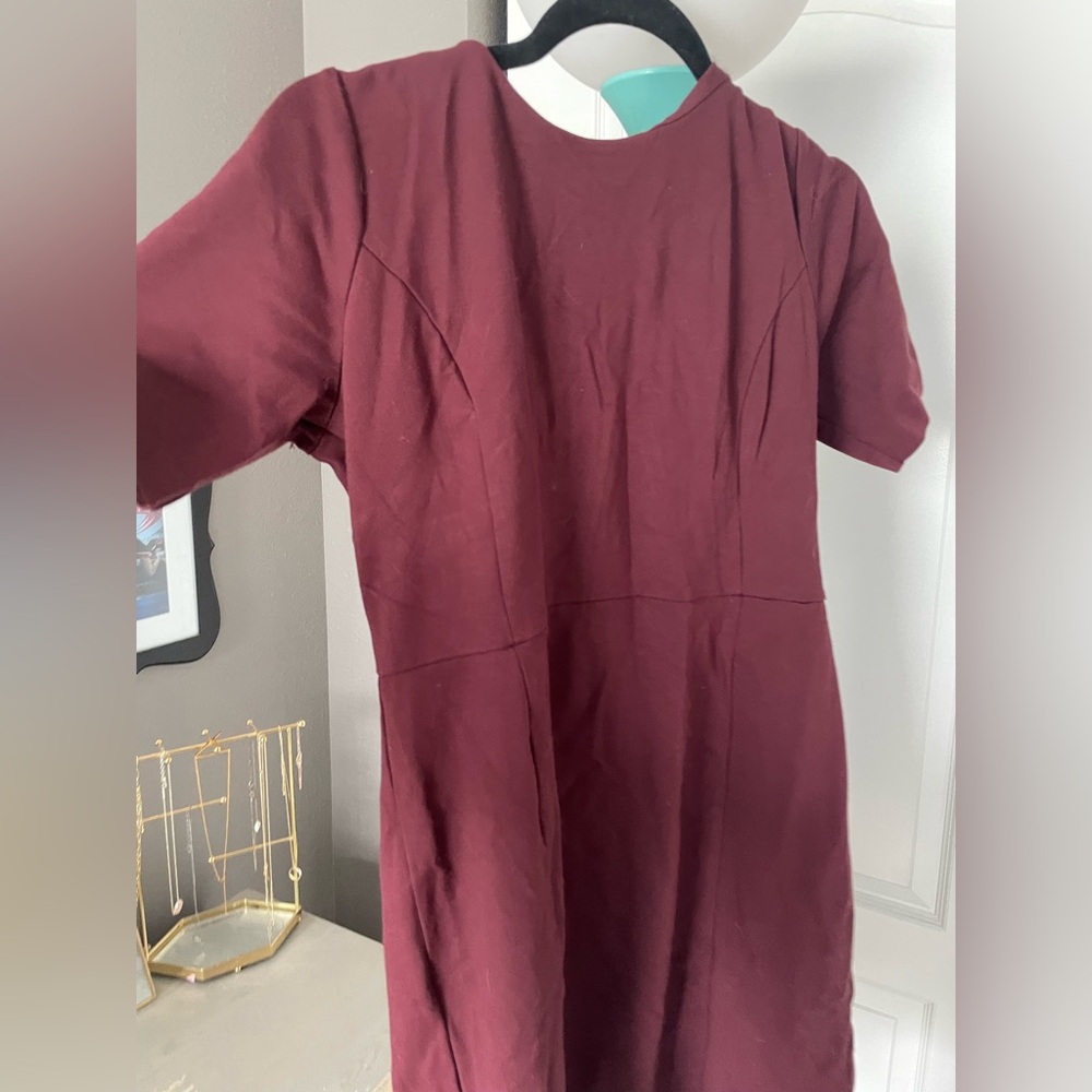 Ann Taylor Burgundy Dress